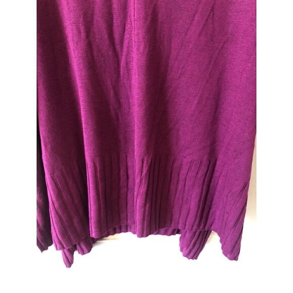 NWT EVRI Womens Plus Size 1X V-Neck Sweater Dewberry Jam - Picture 3 of 5
